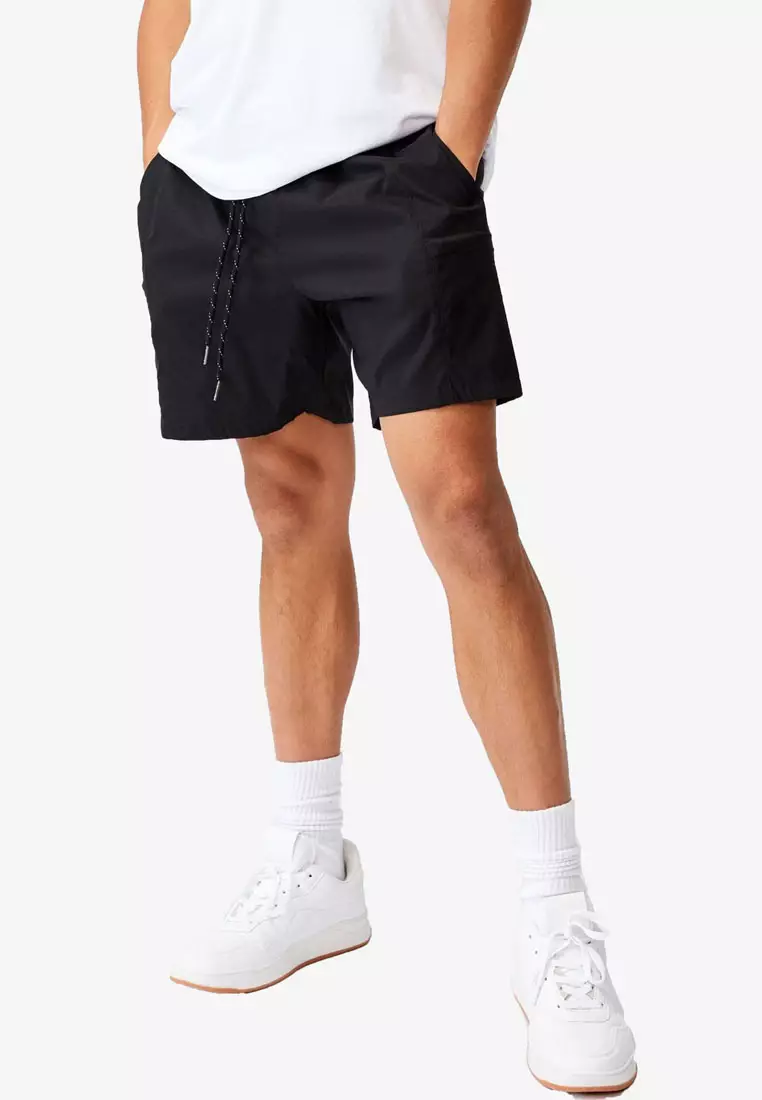 Mens black nylon shorts outlet