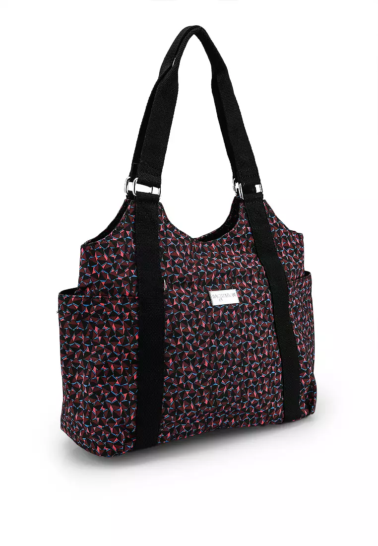 Printed Nylon Shoulder Bag