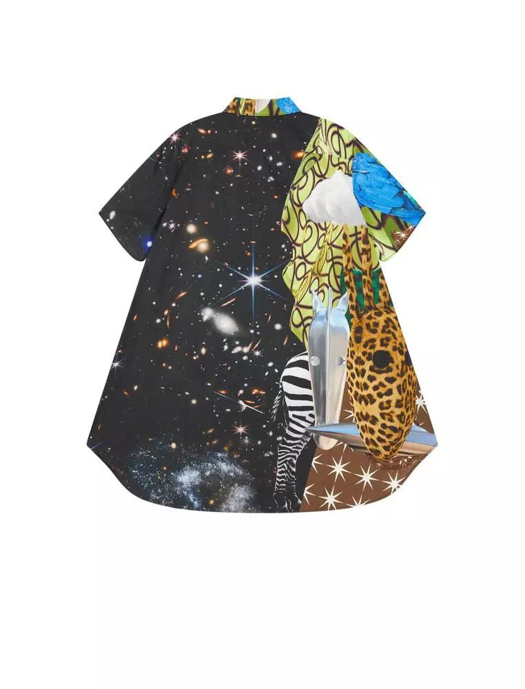 JNBY Women's Loose Color-Block Printed Shirt