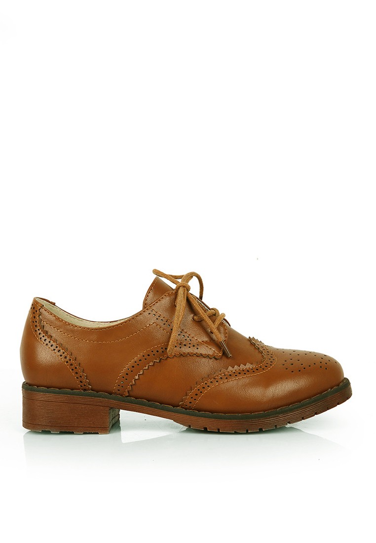 VANSA Fashion Carved Lace-up Shoes VSW-F333