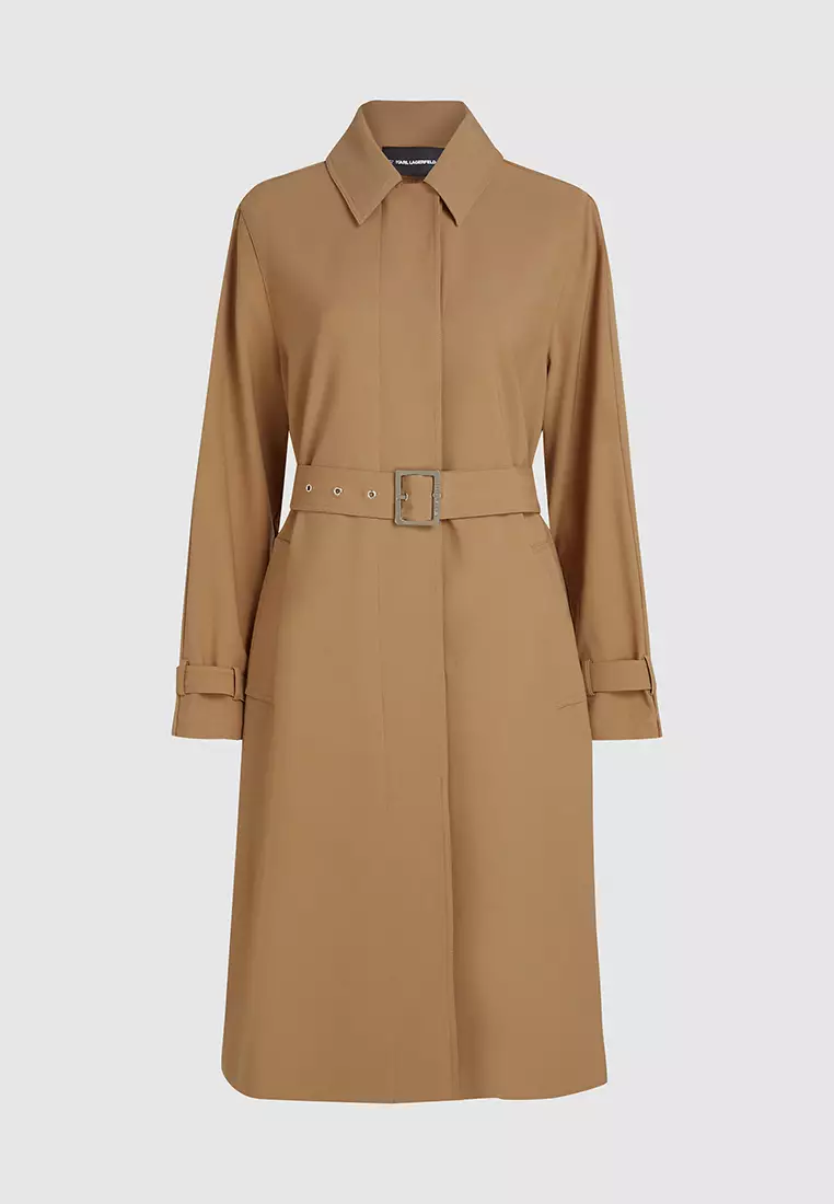Pleated Trench Coat