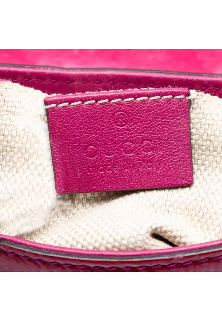 Pre-Loved Gucci Small Patent Soho Chain Flap Crossbody