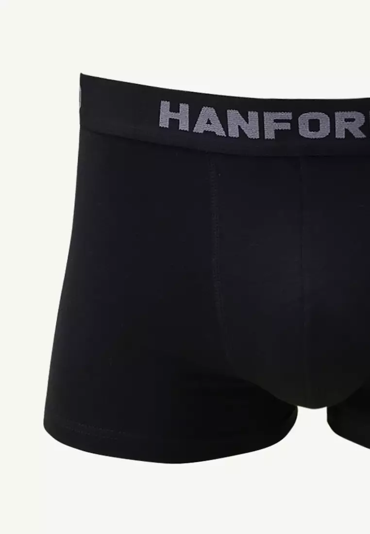 Cotton with Spandex Men's  Boxer Briefs Tuxx - Black (3in1 Pack) S-4X Big Plus Size