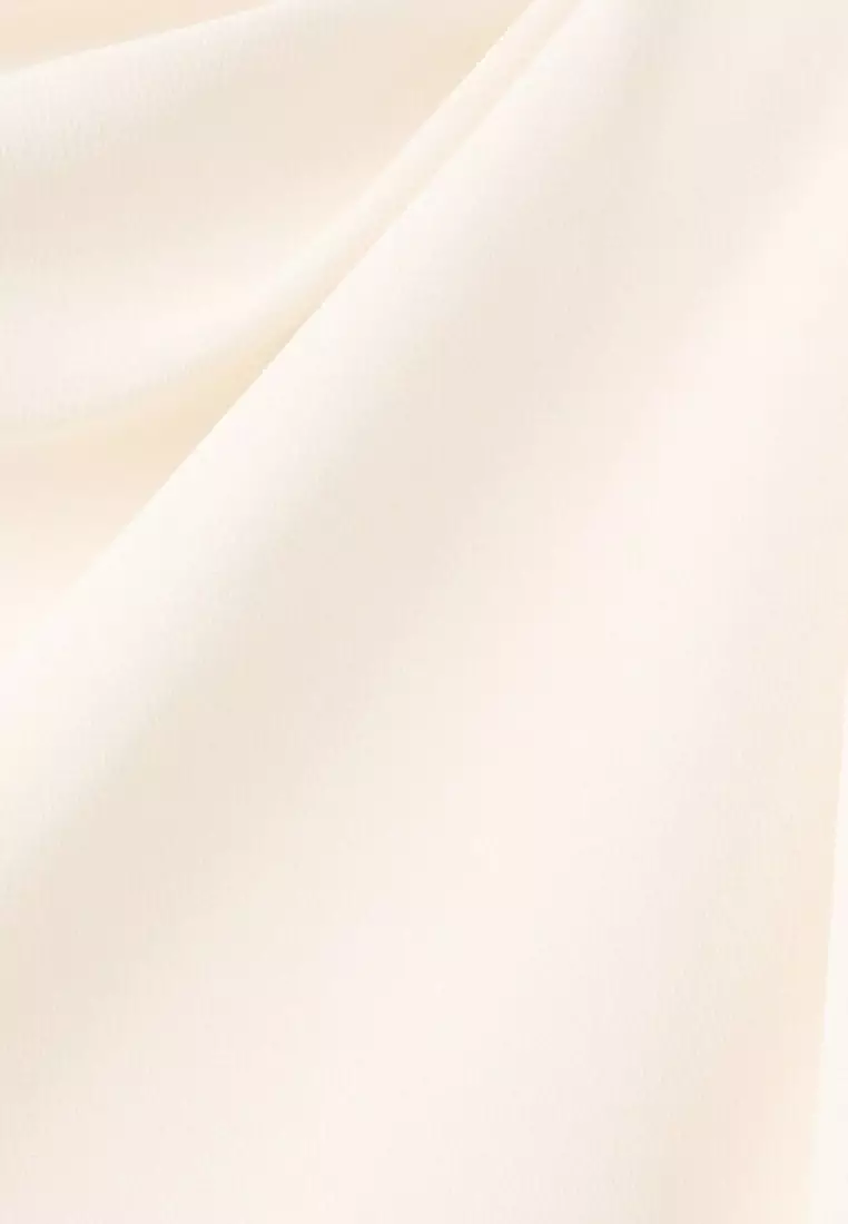 Draped Boat-Neck Blouse