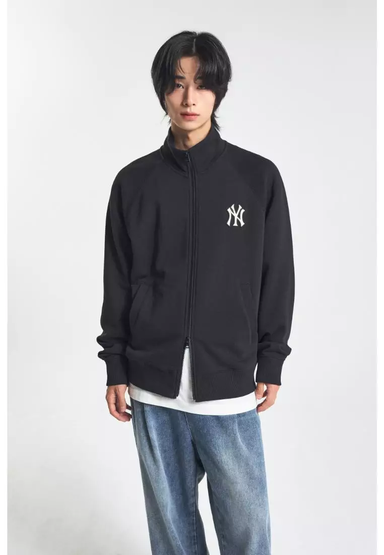 BASIC MEDIUM LOGO STAND NECK ZIP UP NEW YORK YANKEES