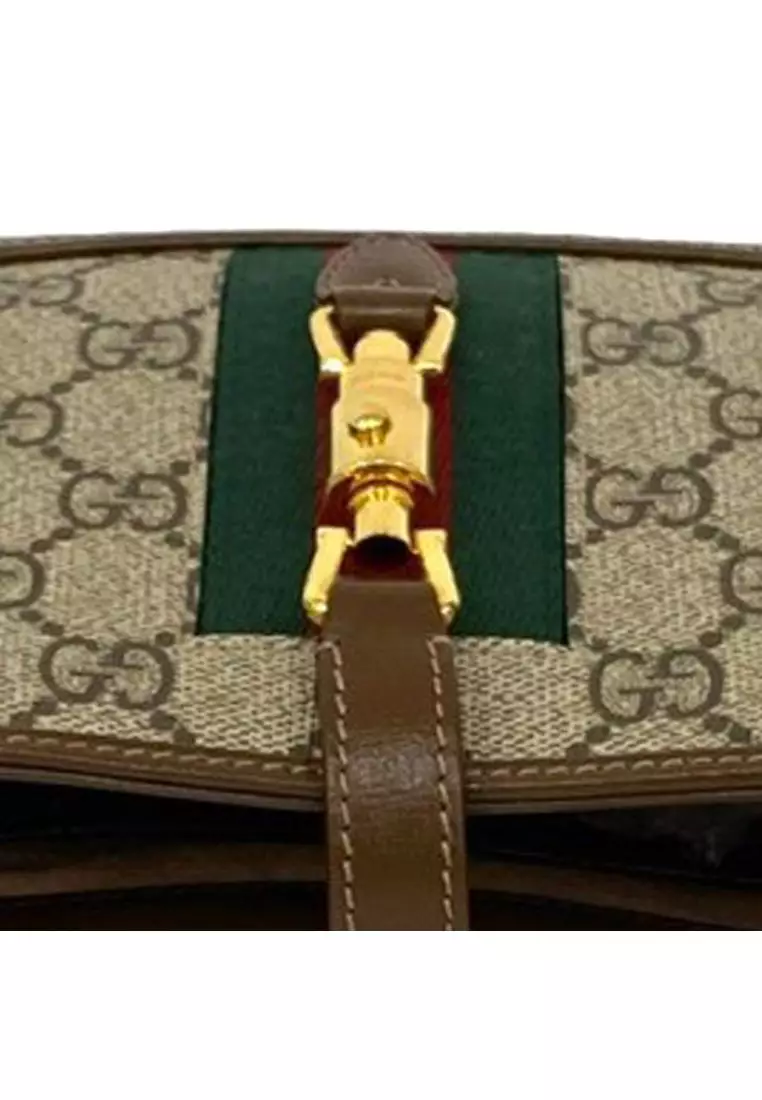 Pre-Loved Gucci Mini Gg Supreme Web Jackie 1961 Crossbody