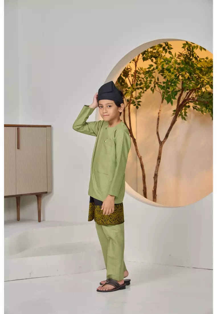 Baju Melayu Moden Teluk Belanga For Kids