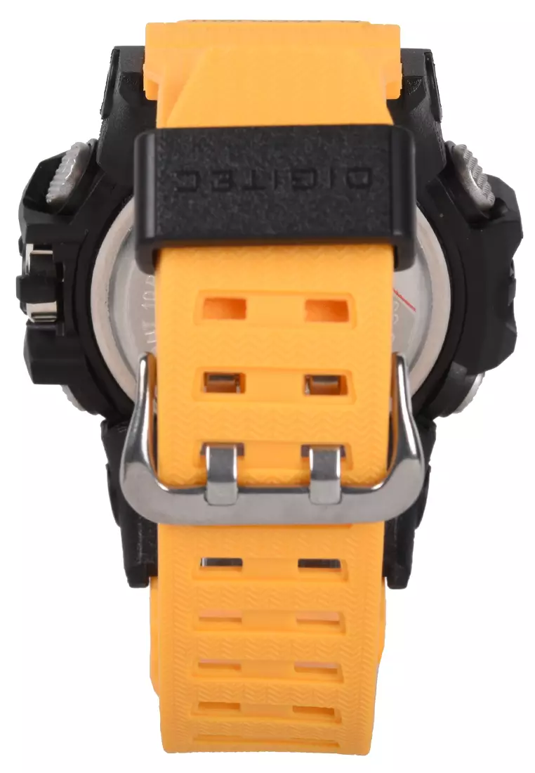 Digitec - Jam Tangan Pria - Black - Yellow Resin Strap - DA2093-G