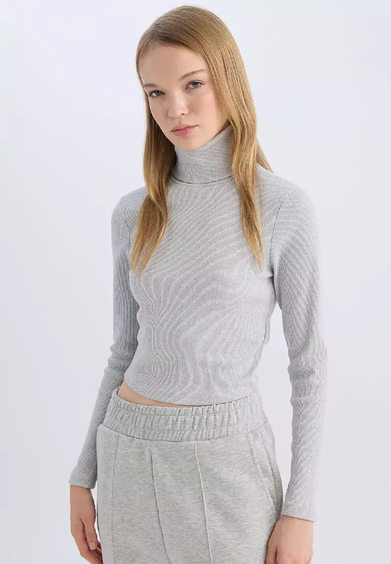 Turtleneck Long Sleeves Top