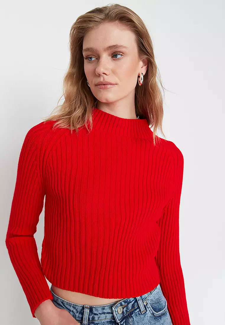 Cut out back sweater store