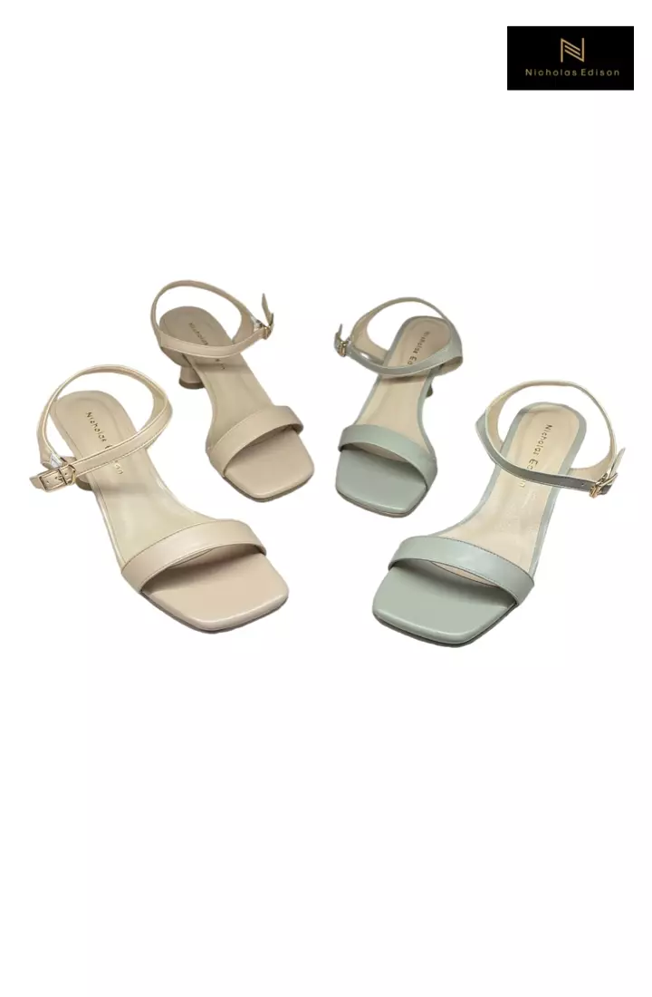 Nicholas Edison Heel Faida Beige