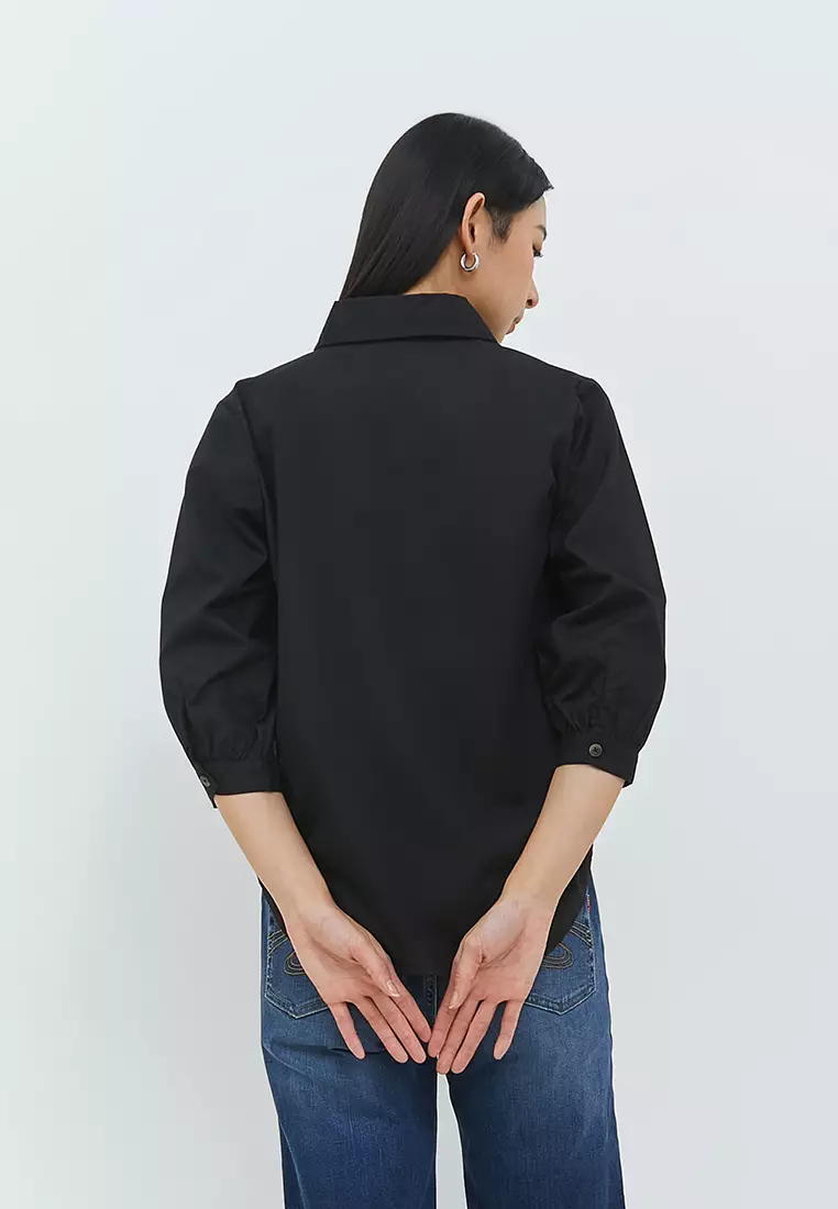 Elvira Black Shirt (G.1407)