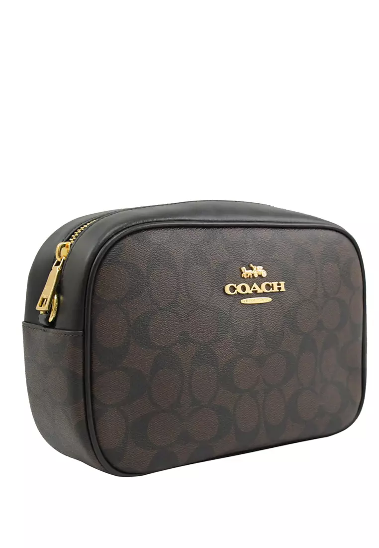 Jamie Camera Bag In Signature Canvas - Dark Brown