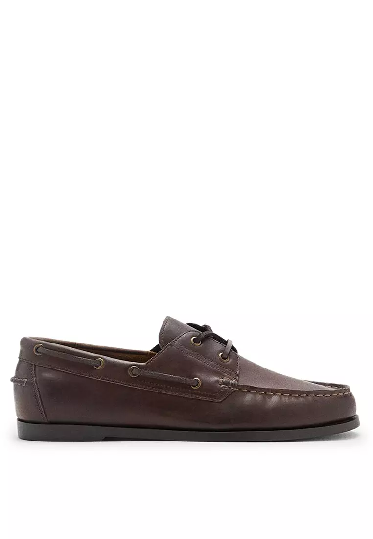 Discount on MANGO Man  shoes - SKU: Leather Nautical Shoes