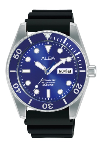 ALBA PHILIPPINES Alba by Seiko Blue Dial Silicone Strap Date Display  AL4363X1 Automatic Men's Watch | ZALORA Philippines