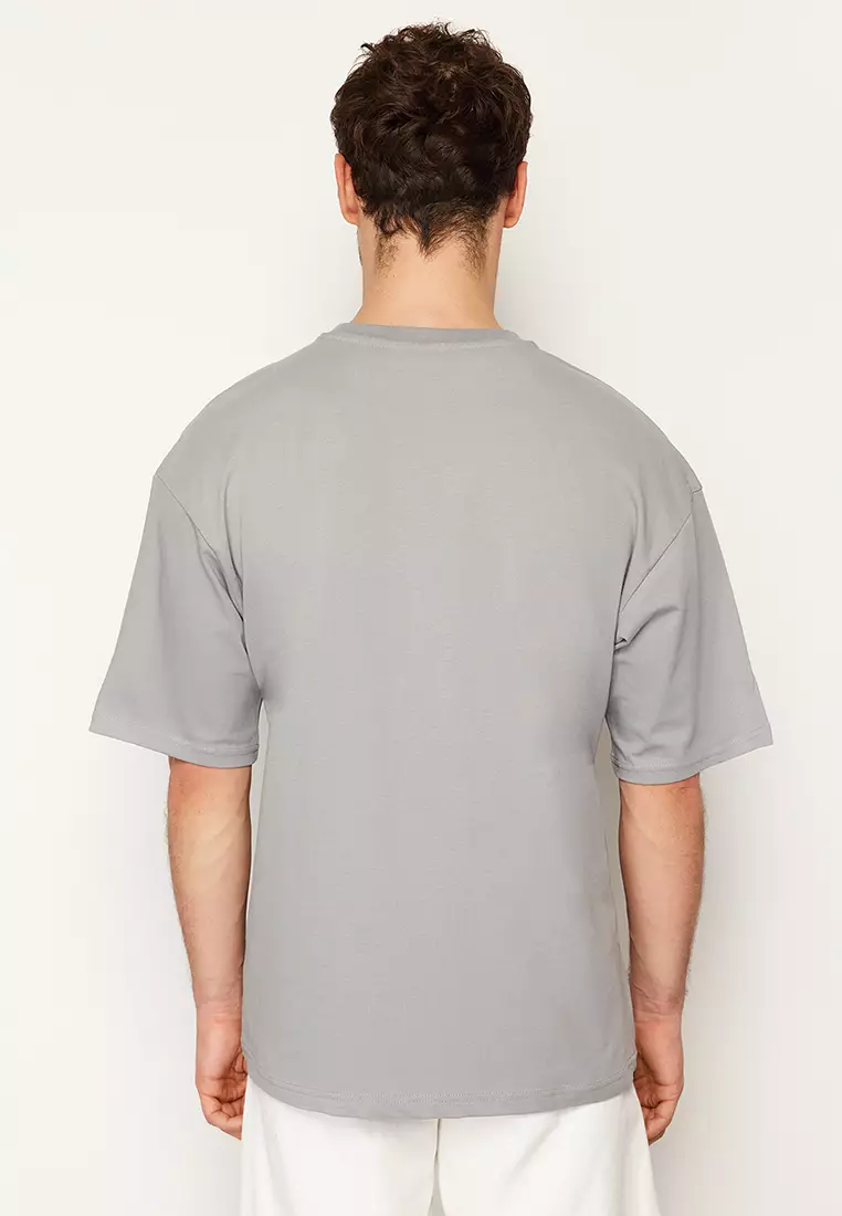 Minimal Text Printed T-Shirt