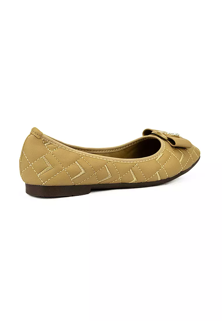 Women's Ballet Flats Shoes Lw 26002 Taupe C44