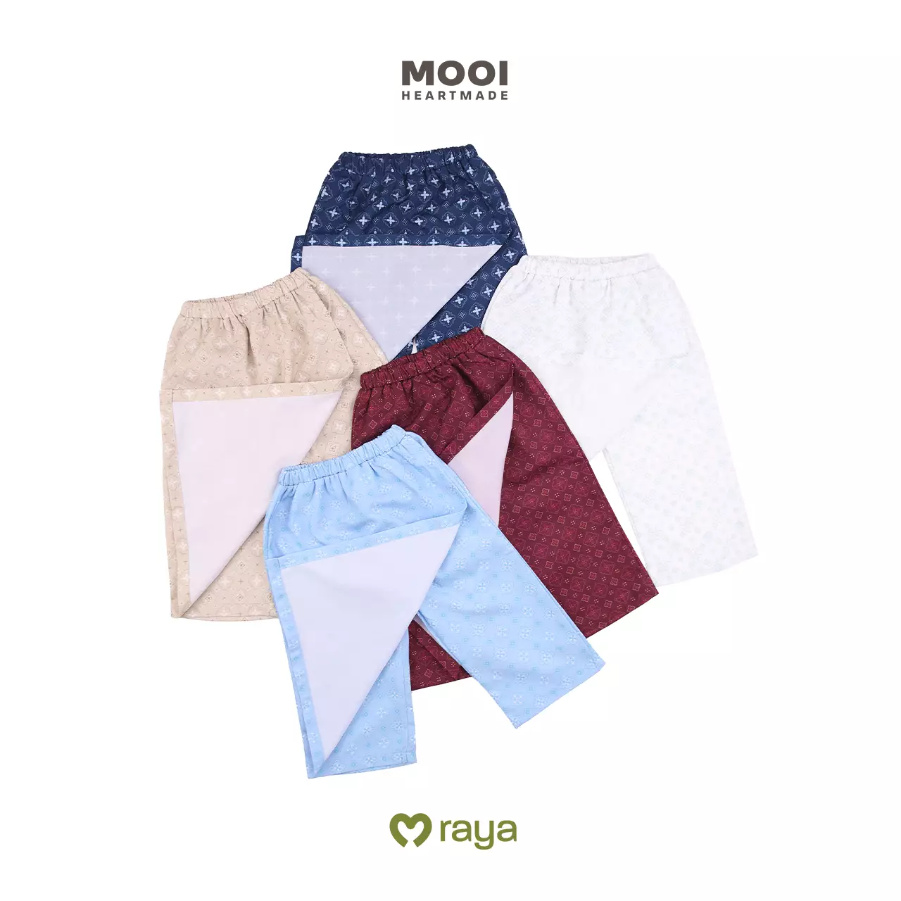 Mooi Sarung Print Sarung Anak Laki - Laki Raya Collection - Sky Blue