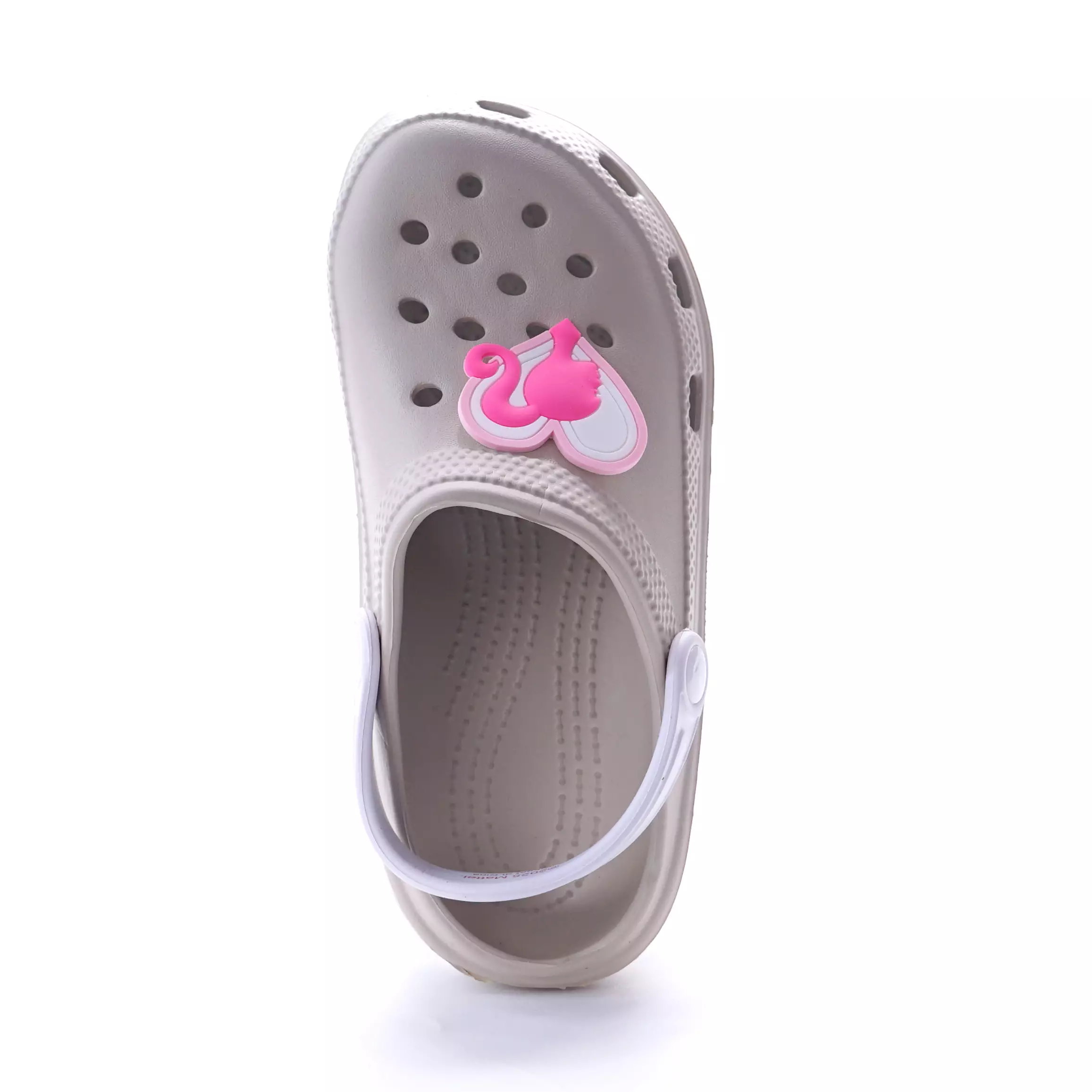 BARBIE - SANDAL WANITA KIDS full karet CH430044WT ABU PEYOTE/PUTIH