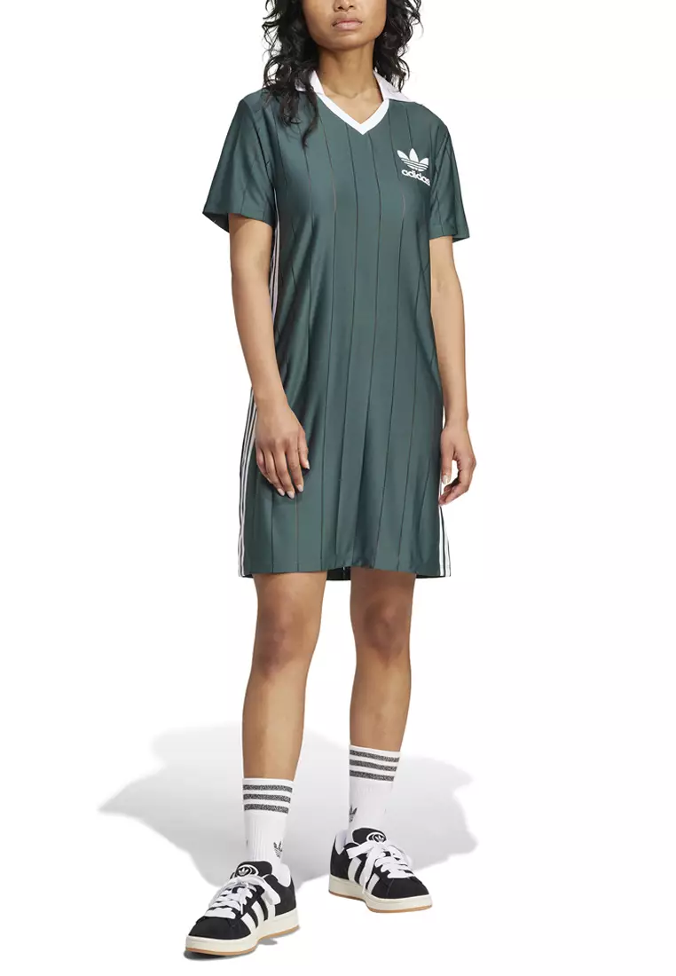 Adicolor 3 Stripe Pinstripe Dress