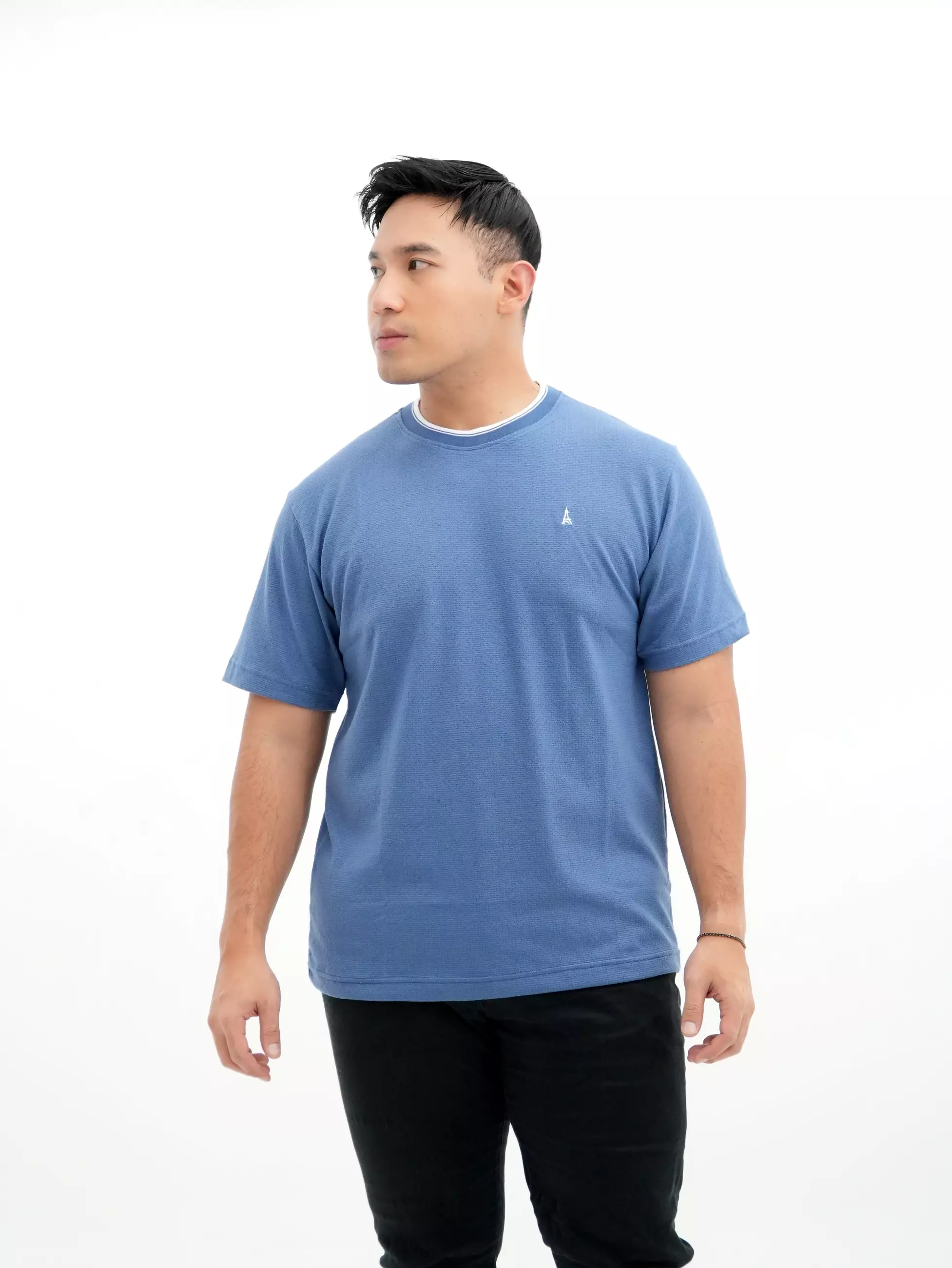 Kaos Oblong T-Shirt Biru 3456