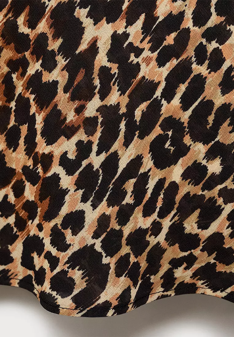 Animal-Print Midi-Dress