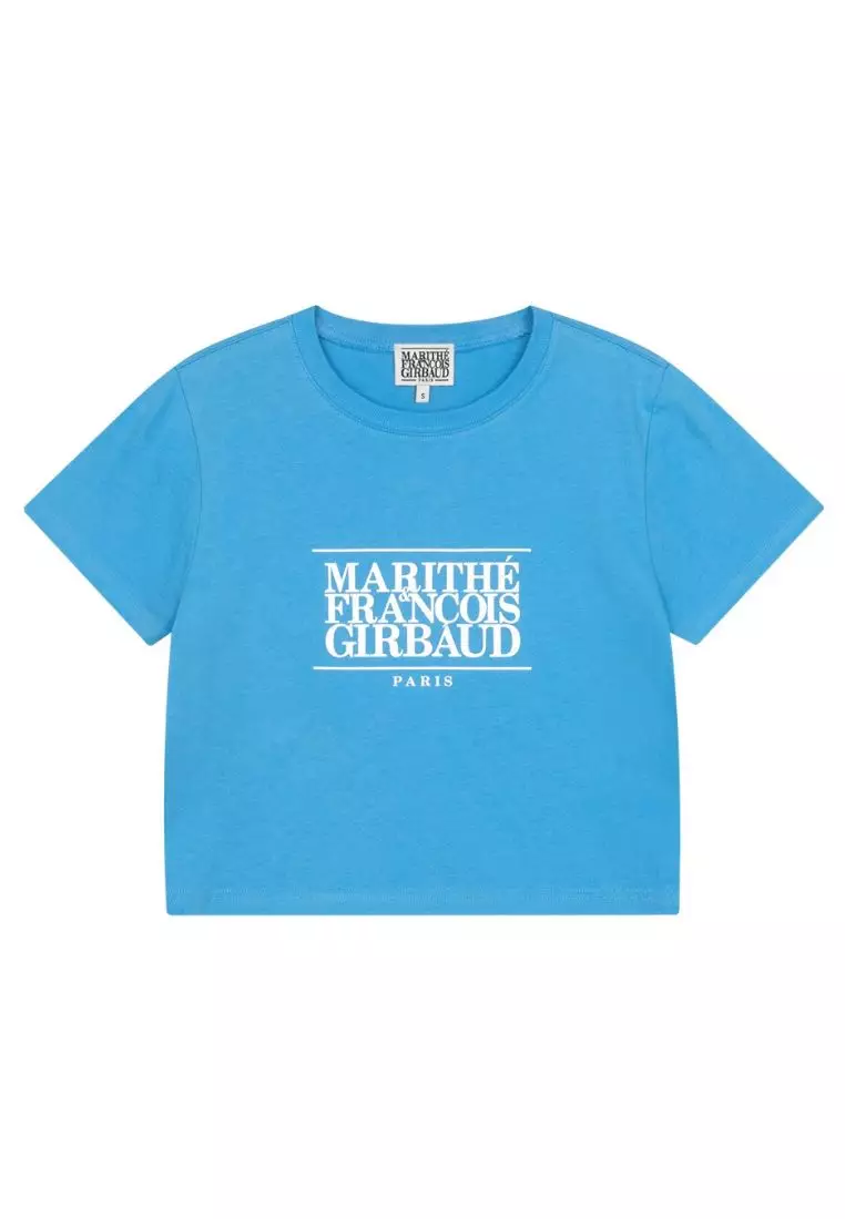 ★Marithe + Francois Girbaud★ CLASSIC LOGO TEE light blue 1 Jual Marithe + Francois Girbaud W Classic Logo Tee White/Sky