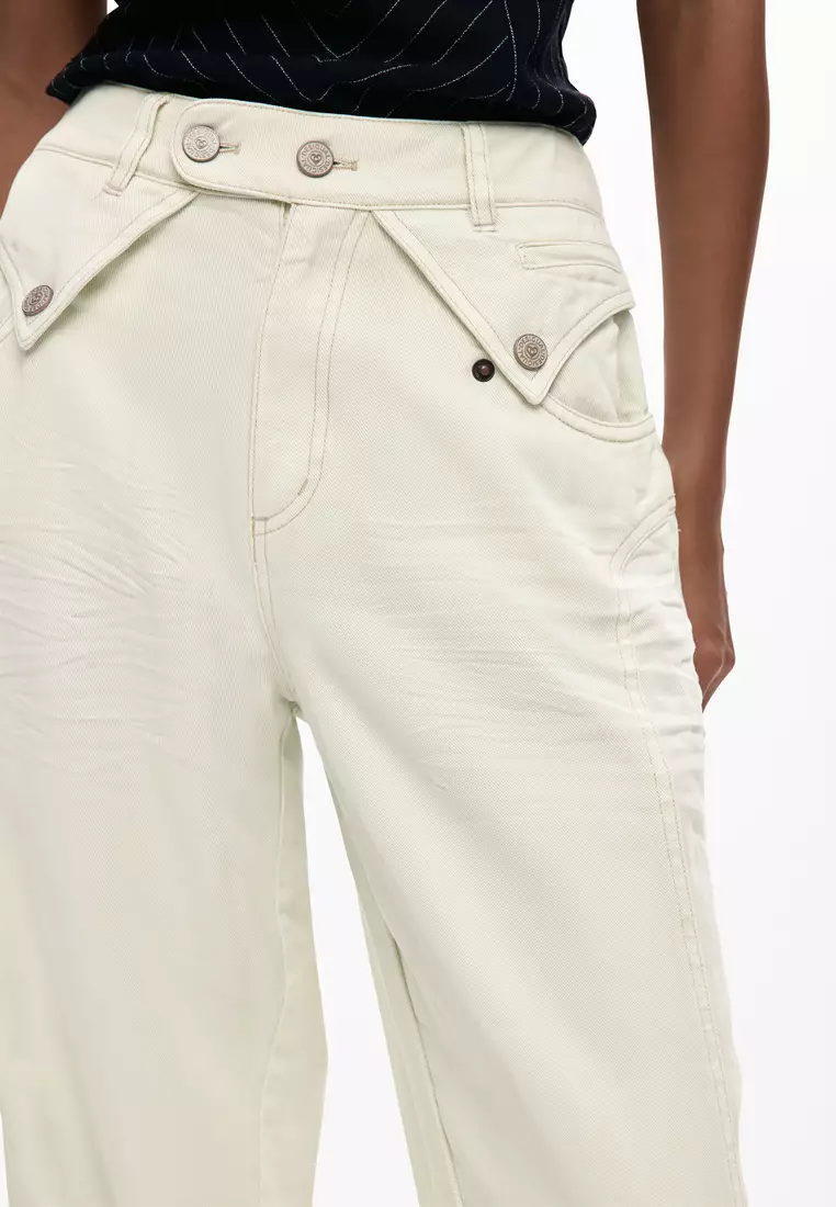 BAGGY TROUSERS WITH BUTTONS