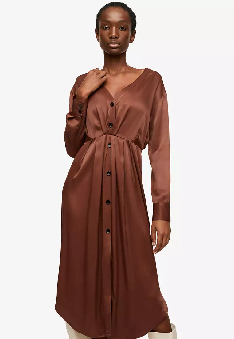 Buy Mango Satin Midi Dress 2024 Online ZALORA Philippines