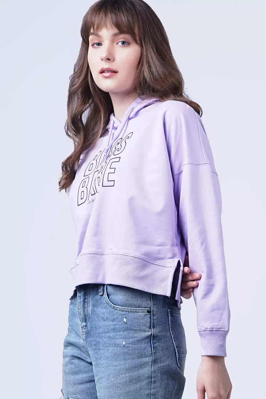 Sweater Hoodie Wanita Ghyan Lilac