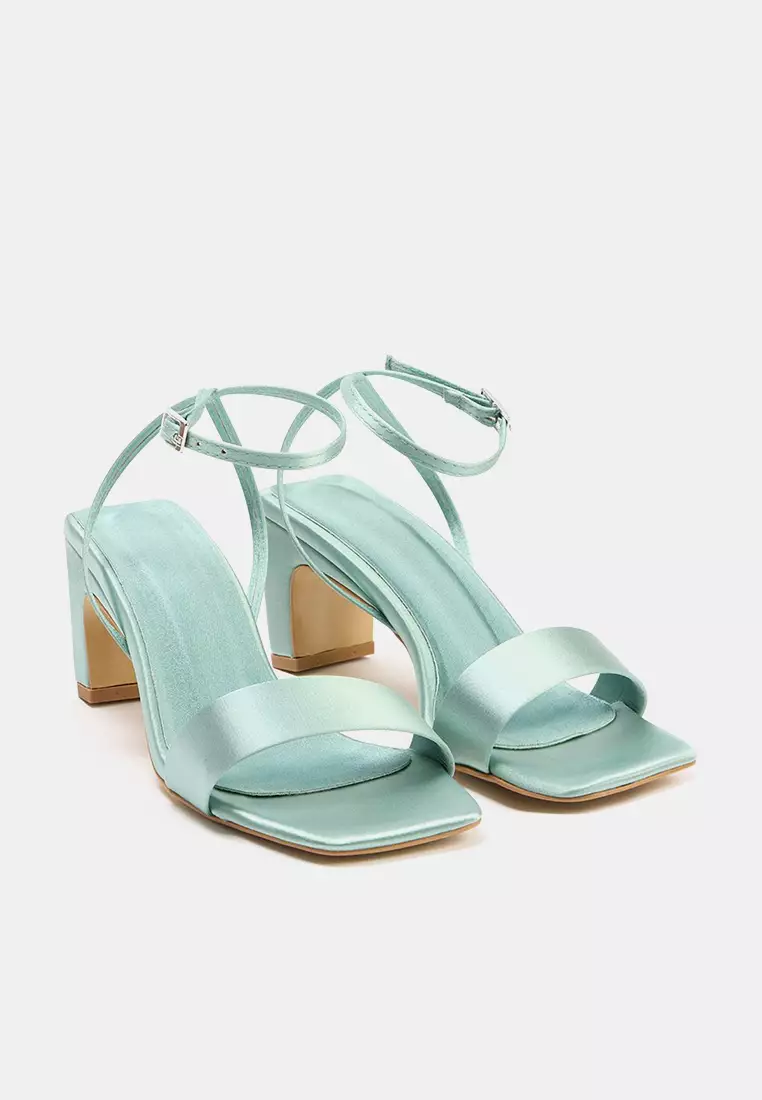 Ankle Strap Block Heels