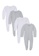 Purebaby Organic grey and white 4-Pack Zip Bodysuit 826A5KA10EA871GS_1