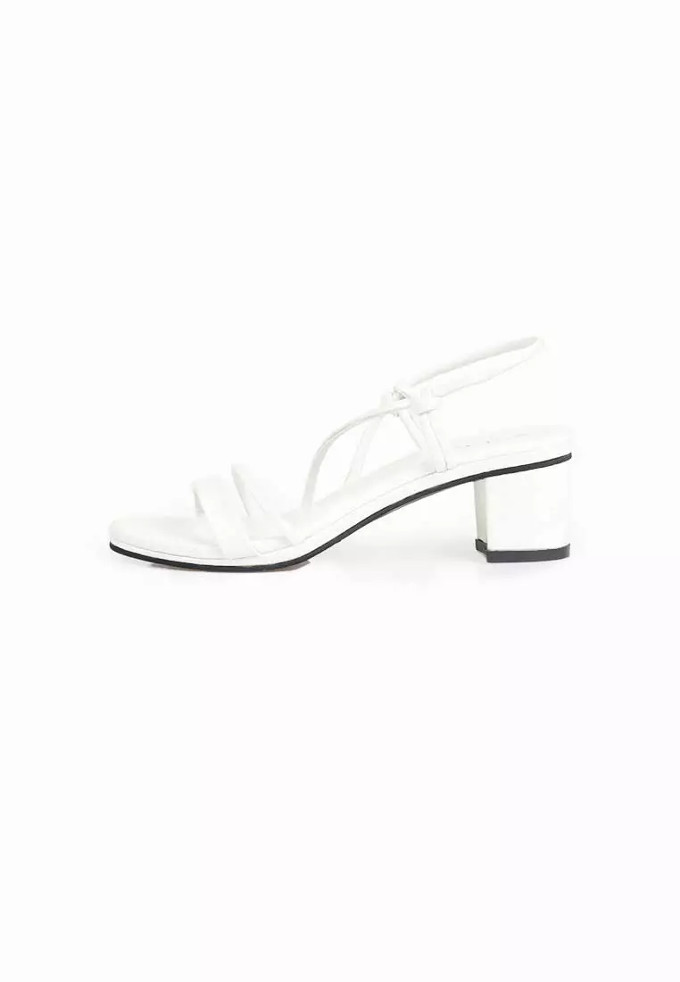 Seis Jovita Sandal Heels Tali - Sandal Wanita Heels 5Cm-WHITE