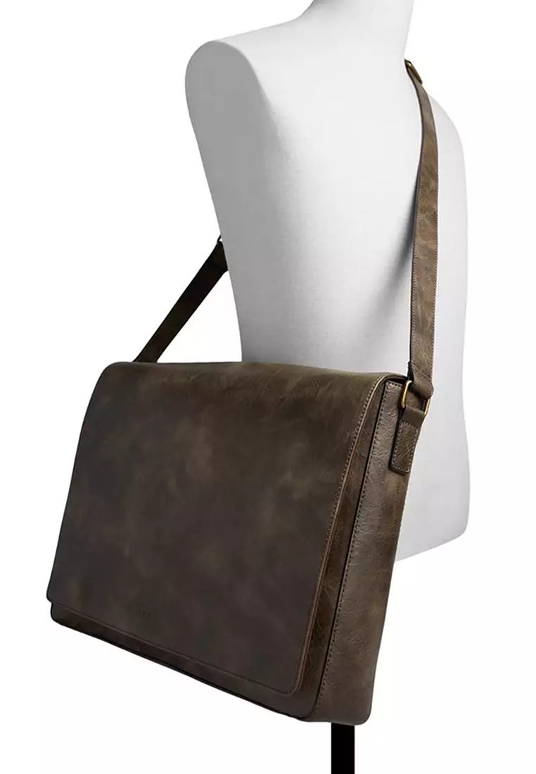 Aldo leather store messenger bag