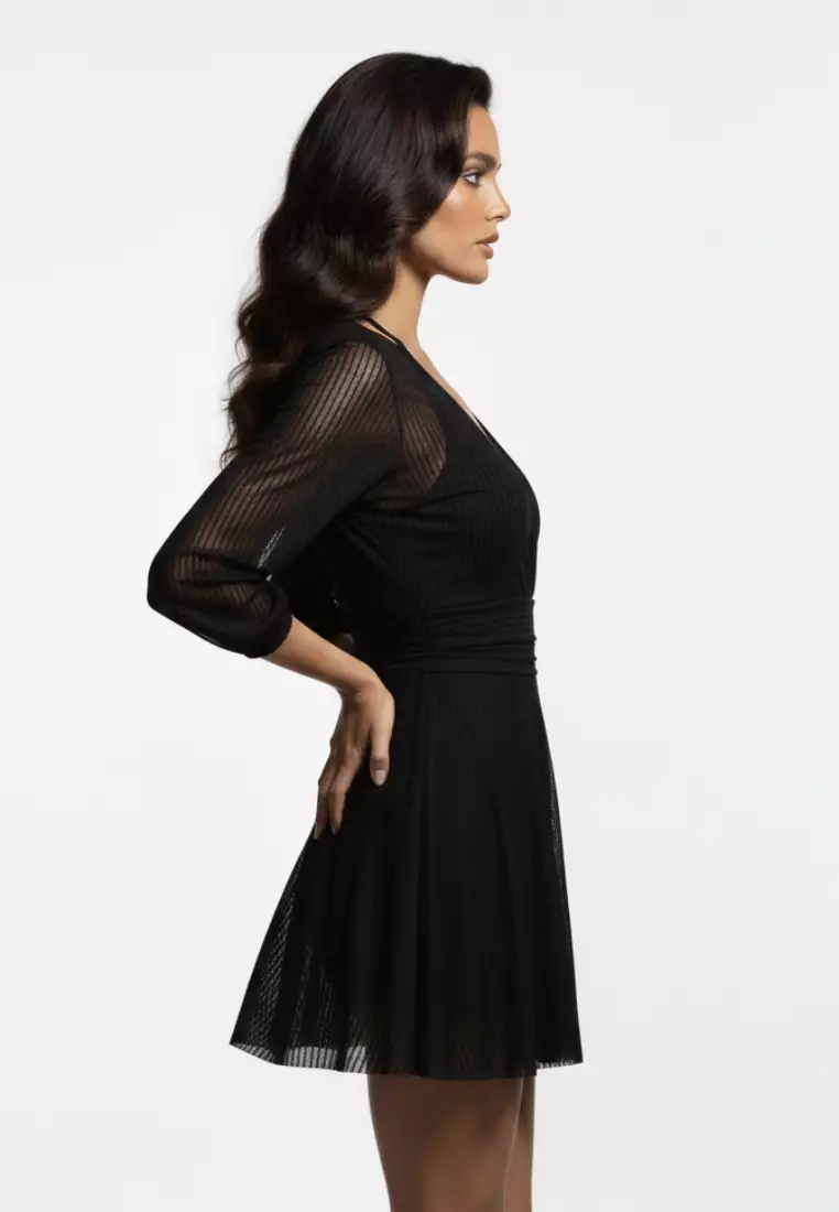 Zaya Korean-Style Mesh Swimdress for Women — One-Piece Swimsuit with Padding