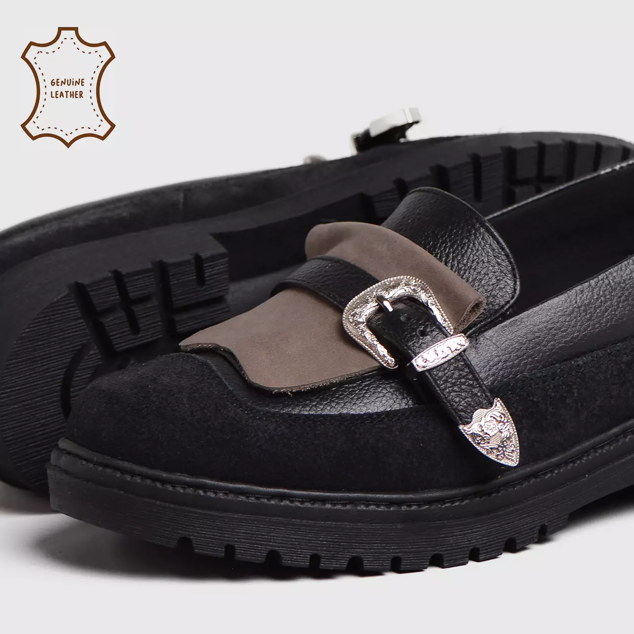 Melvia Loafer Genuine Leather Black