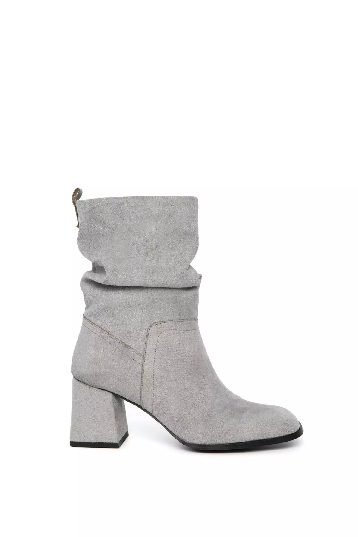 Gray Suede Women'S Boots & Booties 21124