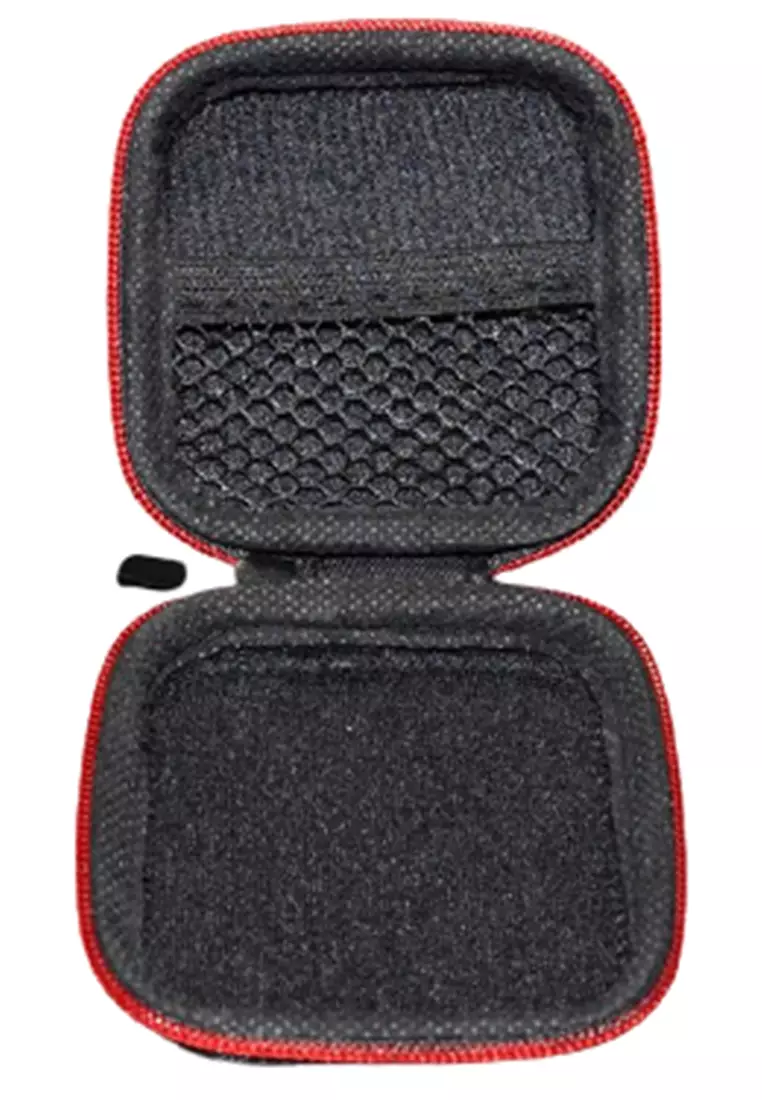 Grew Case Earphone Design Squared Simple Elegan Material EVA ORIGINAL - Black