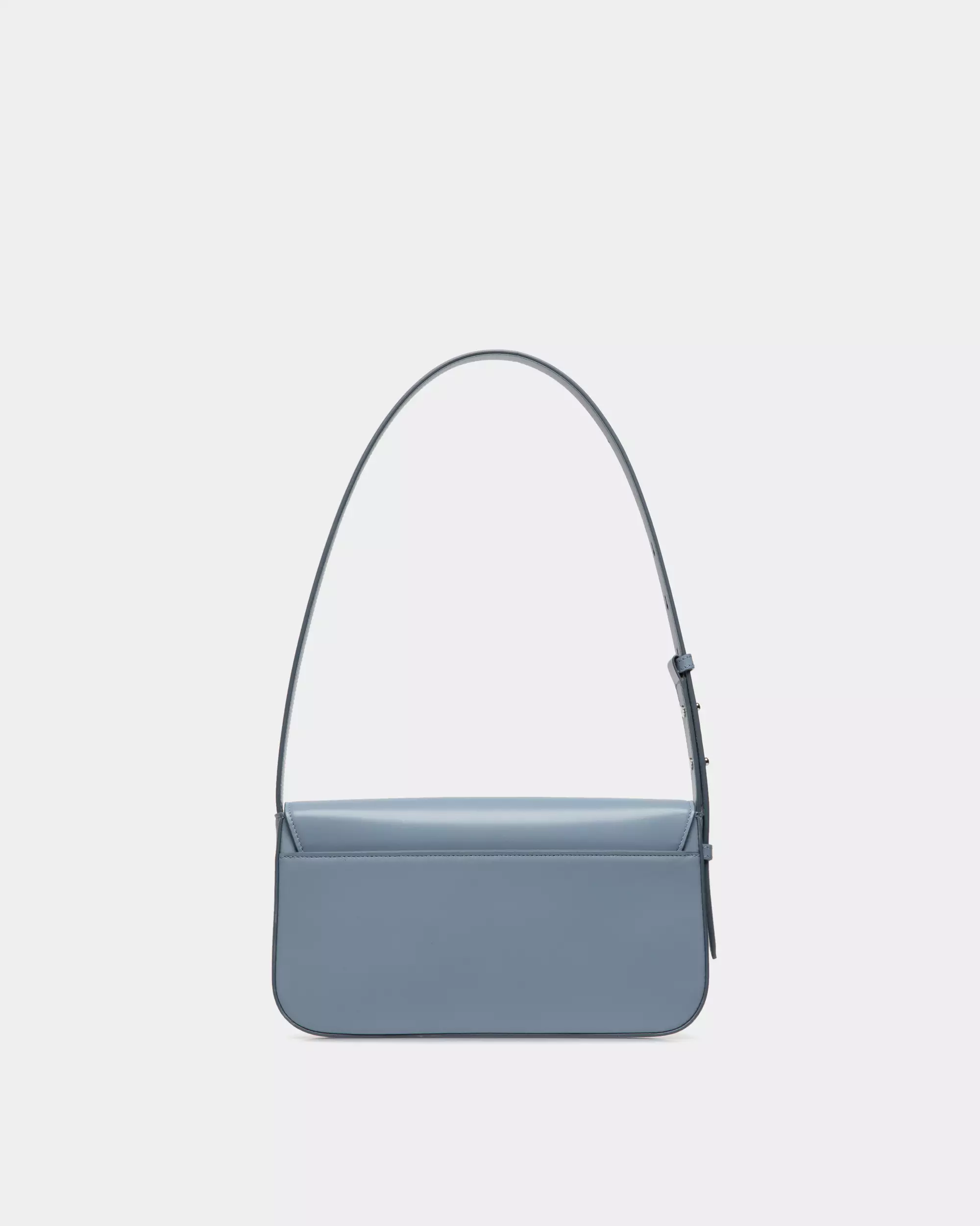 Bally Ollam Baguette Leather Bag - Light Blue