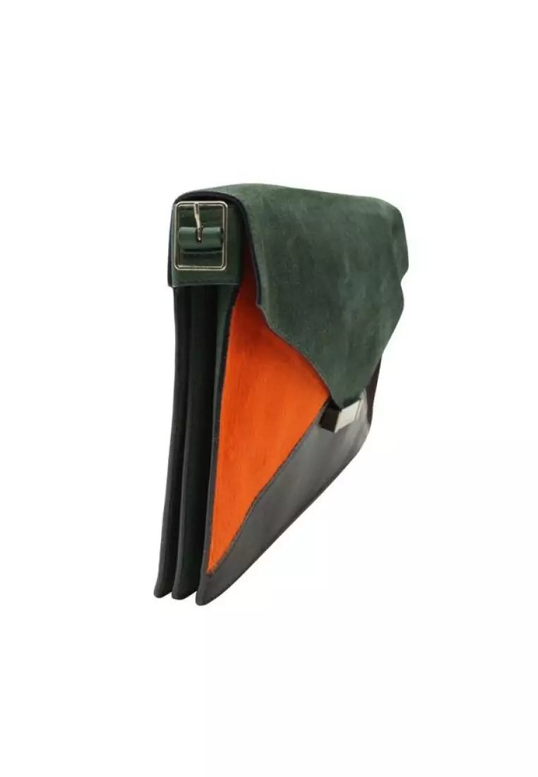 Celine Pre Loved CELINE 4 Colors Leather Suede and Calf Hair