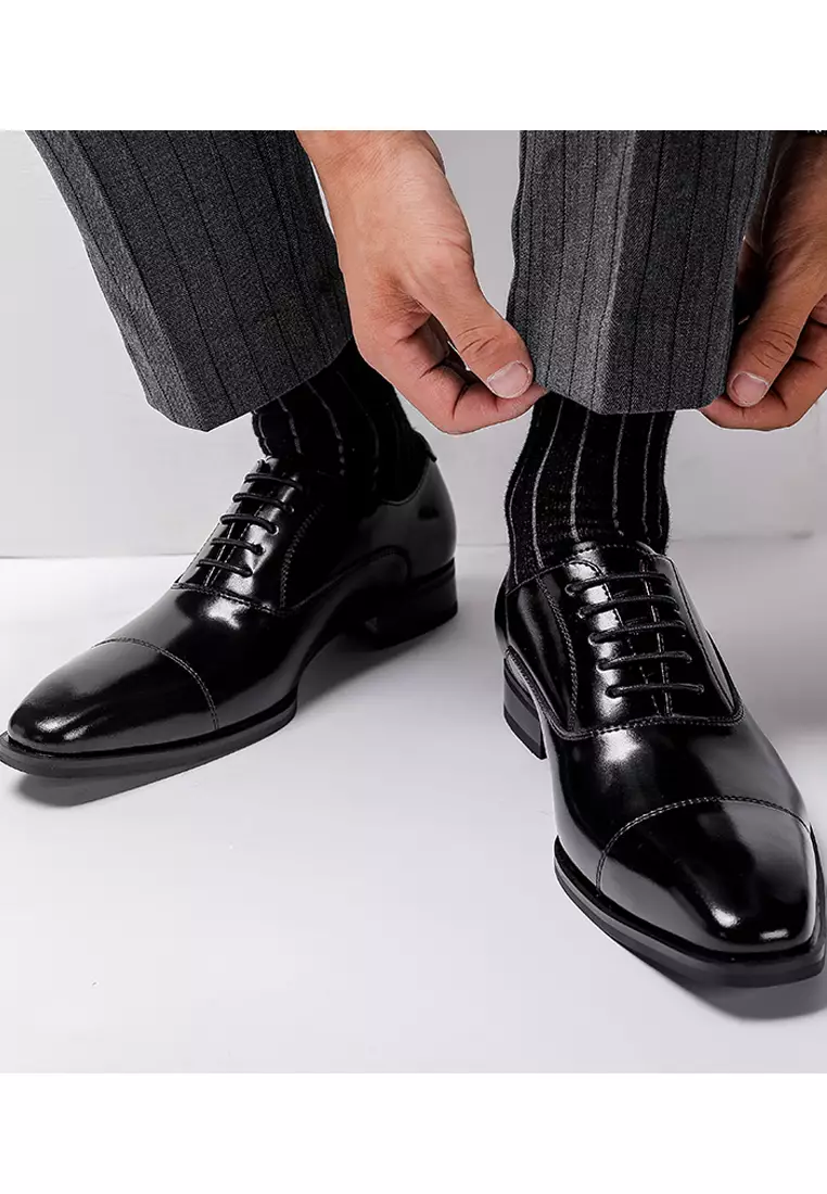 Leather Cap Toe Business Shoes MK5009-1