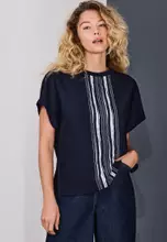 Navy/Ecru Stripe