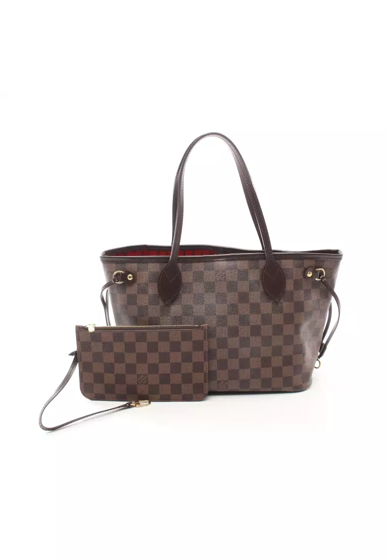 Louis vuitton damier ebene neverfull online pouch