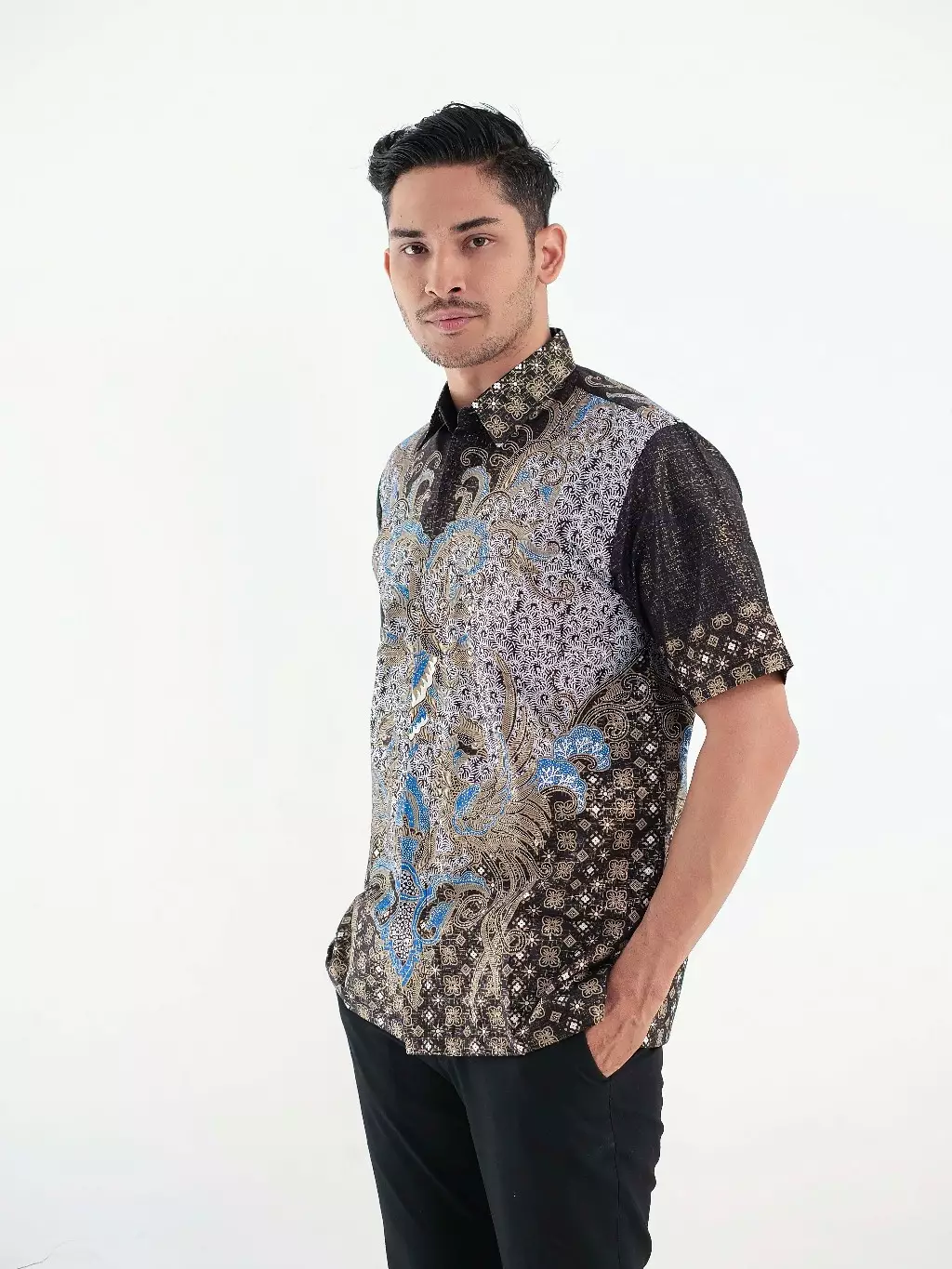 Prawira Kemeja Pendek Pria  Regular Fit Furing Foil