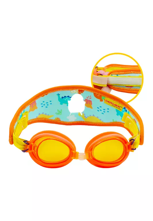 Booggles Swim Goggles with Reversible Neoprene Strap