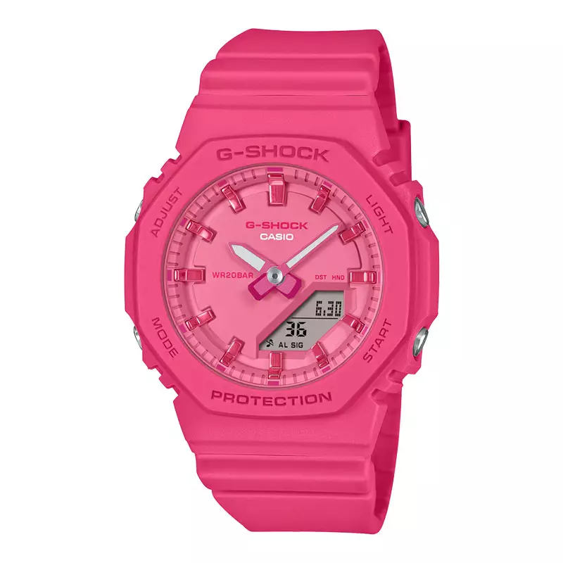 Jam Tangan Wanita Casio G-Shock GMA-P2100PP-4ADR Power Pink Series Digital Analog Dial Pink Resin Band