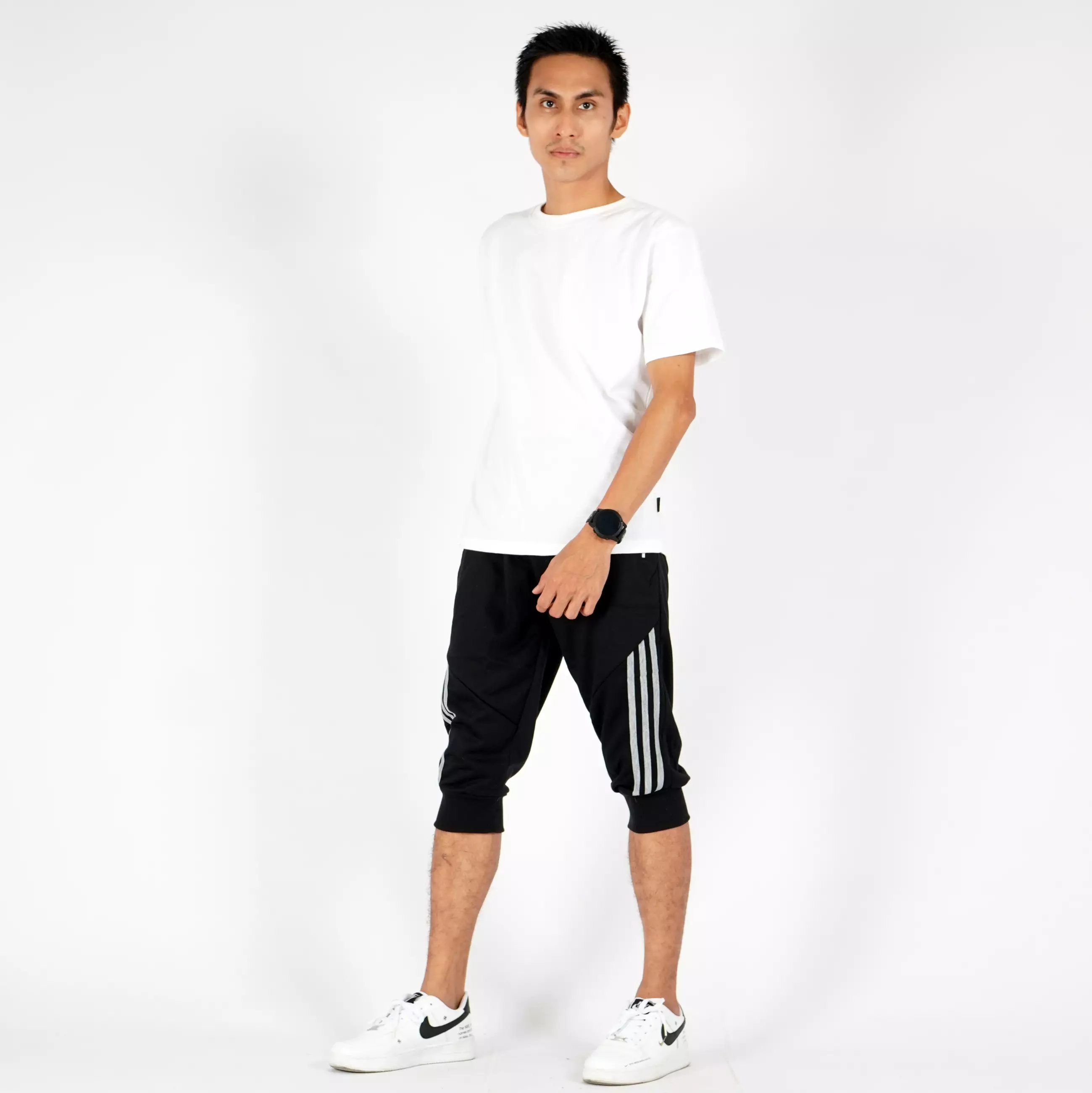 Steve Celana Pendek Pria Celana Lari Pria Celana Santai Celana Pria Celana Cowok - HITAM