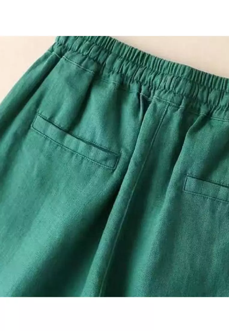 Big Size Cotton-flax Casual Pants RZ9020