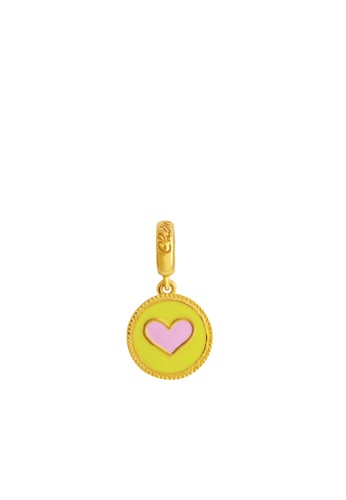 TOMEI gold [TOMEI Online Exclusive] Love Medal Charm, Yellow Gold 916 (TM-YG0853P-EC) (2.25G) BC057ACBFBE820GS_1