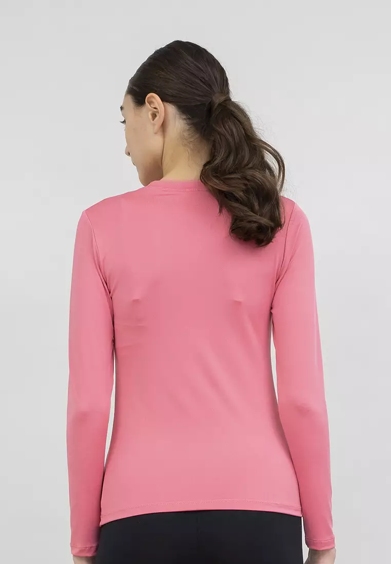 Flexzone Long Sleeves Sport Shirt Women Essential Pink